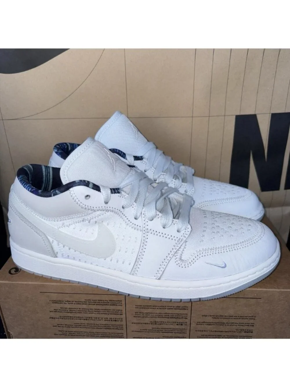 Nike Air Jordan 1 Low SE Summit White Sail IR7337-121 Men Size 9.5